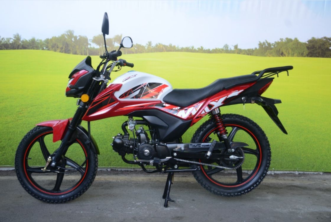 110cc Sport 12L Fuel Tank Matte Black Street Bike With Footrest Front ...