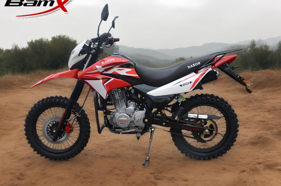 Qualidade Motora de 200cc duplo desporto motocicleta de venda quente OEM refrigeração por água roda de espuma Vermelha cor off-road motocicleta fábrica