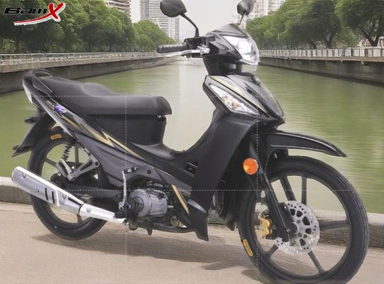 Kalite Teslimat Motosiklet CUB Motosiklet Otomatik Debriyaj Susturucu Mat Siyah Spor Bisiklet Motocicletas Gasolina fabrika