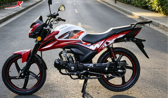 Kalite 110cc Spor 12L Yakıt Deposu Mat Siyah Sokak Bisikleti Ayak Dayama Ön Tamponlu fabrika